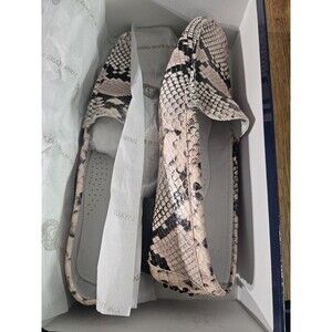 Michael Pasinkoff Pink Snake Skin Loafers. Sz 39  US 9 Made In Italy NIB Rare